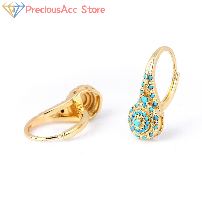 Women Formal Wear Ethnic - Anting-anting Turquoise Gaya Etnis Perhiasan Untuk