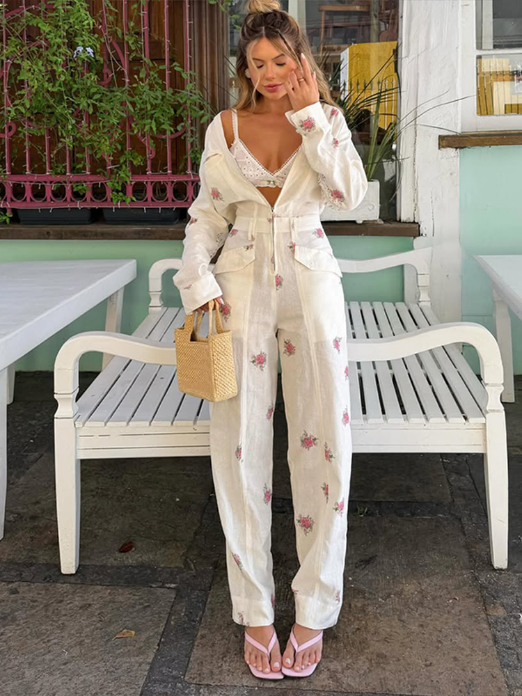Women'S Formal Wear Jumpsuit - Jumpsuit Wanita Motif Elegan Musim Gugur