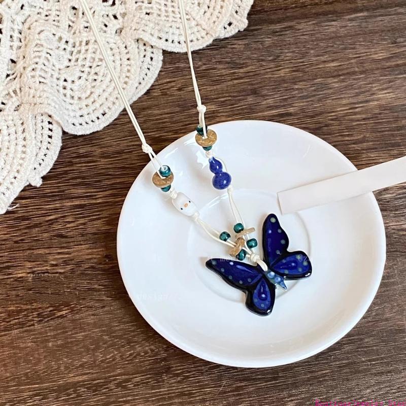 Women Formal Wear Ethnic - E1PE Kalung Pesona Kupu-kupu Bergaya Rantai
