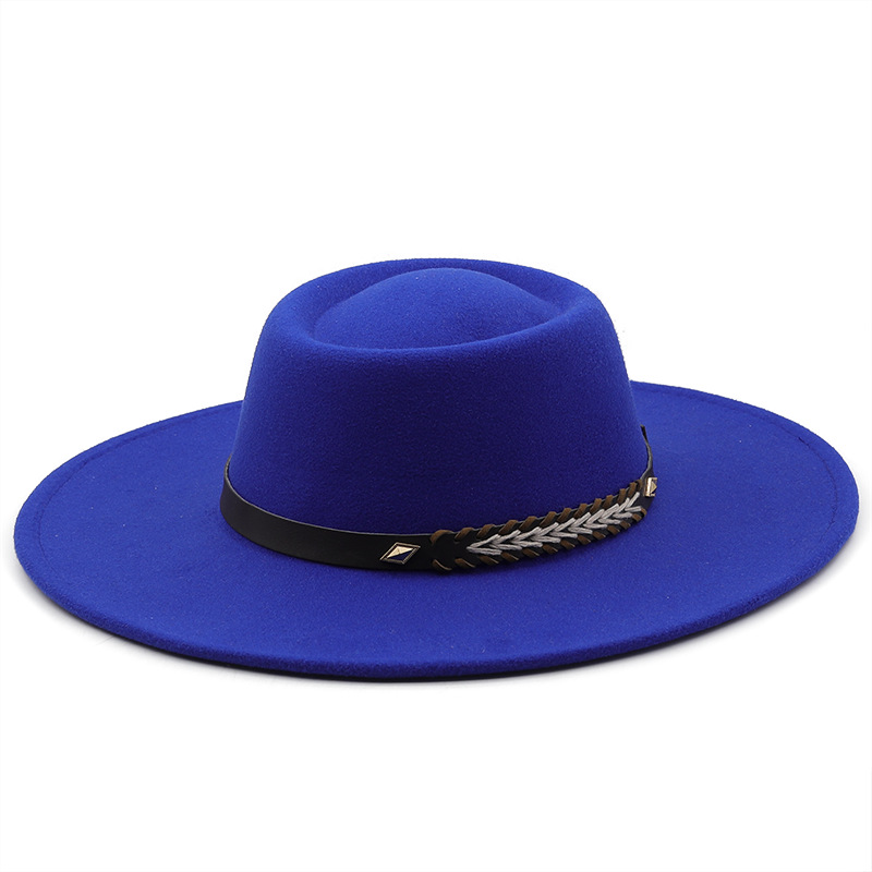 Women Formal Wear Ethnic - Topi Panama Klasik Berbahan Felt dengan
