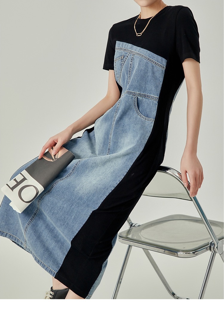 Gaun Denim Gaun Panjang Wanita - Formal Wear Gowns For Women ulasan dan harga