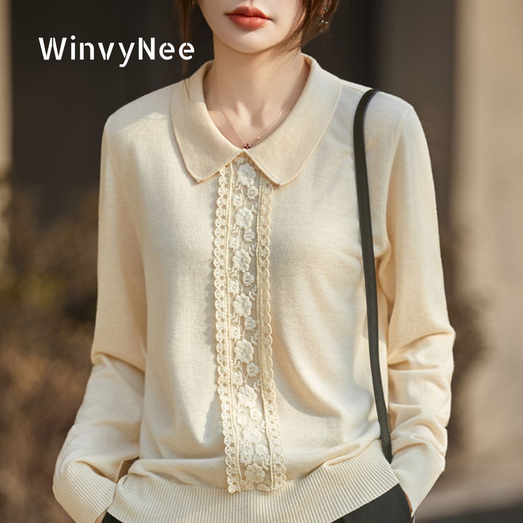 WinvyNee Pullover Rajutan Wol  - Women'S Formal Day Wear ulasan dan harga