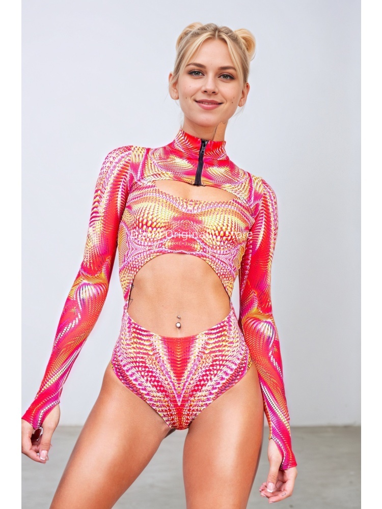 Bodysuit Wanita Motif Psychede - Women'S Formal Wear Jumpsuit ulasan dan harga