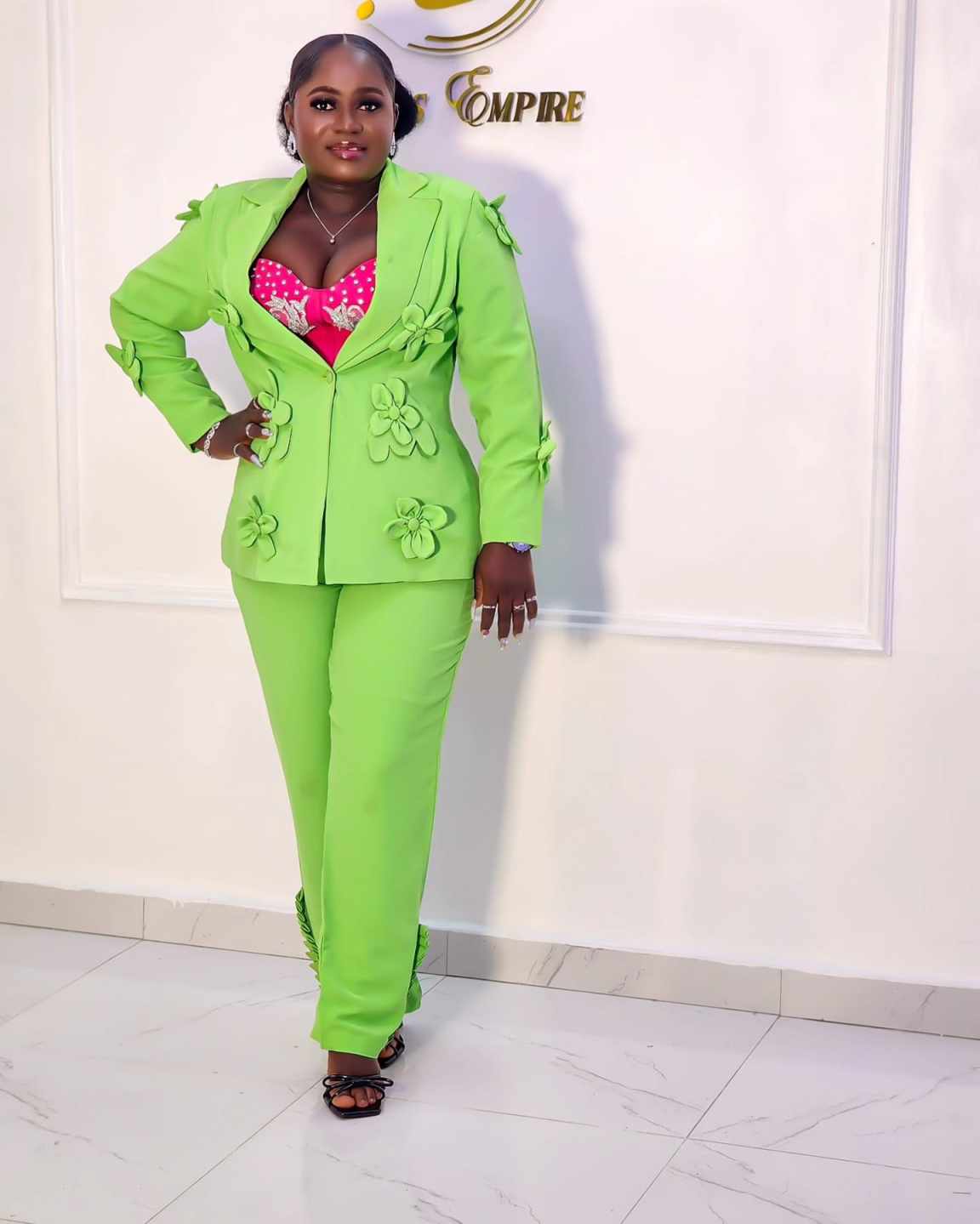 Setelan Blazer Wanita Hijau Uk - Women Formal Wear For Plus Size ulasan dan harga