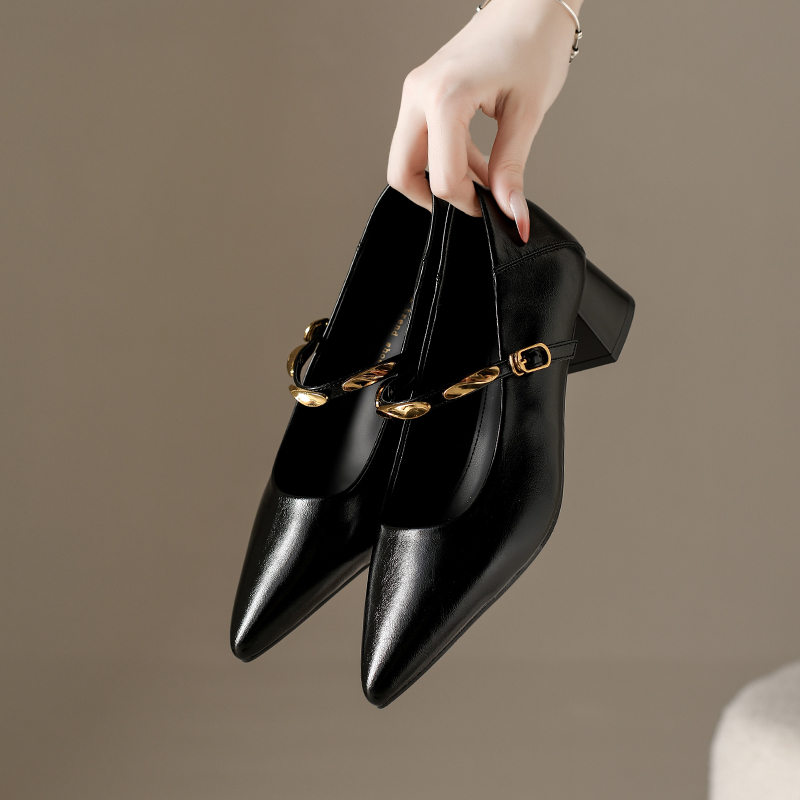 Sepatu Wanita Model Mary Jane  - Pump Heel Block ulasan dan harga