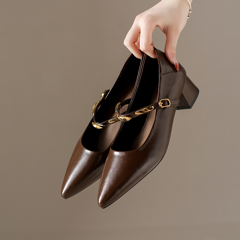 Sepatu Wanita Model Mary Jane  - Pump Heel Block ulasan dan harga