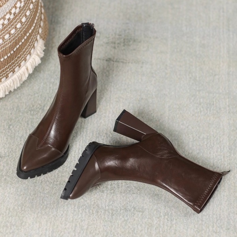 Sepatu Boots Ramping Ujung Lan - Pump Heel Block ulasan dan harga