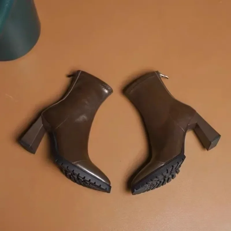 Sepatu Boots Ramping Ujung Lan - Pump Heel Block ulasan dan harga