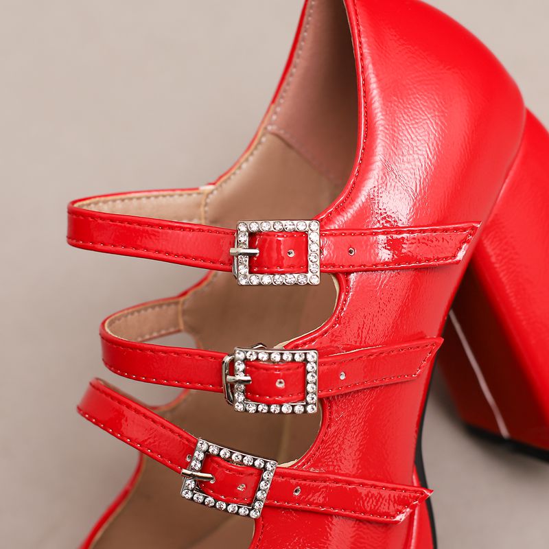 Sepatu Wanita Merk SIMLOVEYO M - Pump Heel Block ulasan dan harga