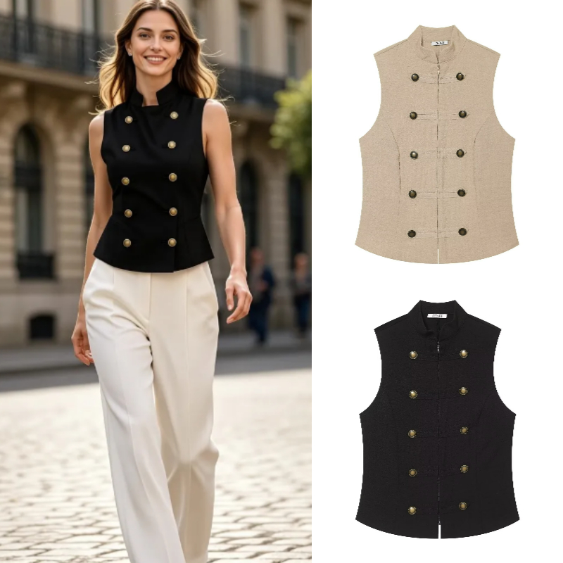 Kemeja Kancing Tanpa Lengan Sl - Women'S Formal Day Wear ulasan dan harga