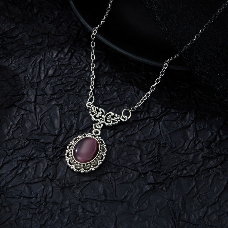 Kalung liontin oval mewah yang - Women'S Formal Day Wear ulasan dan harga