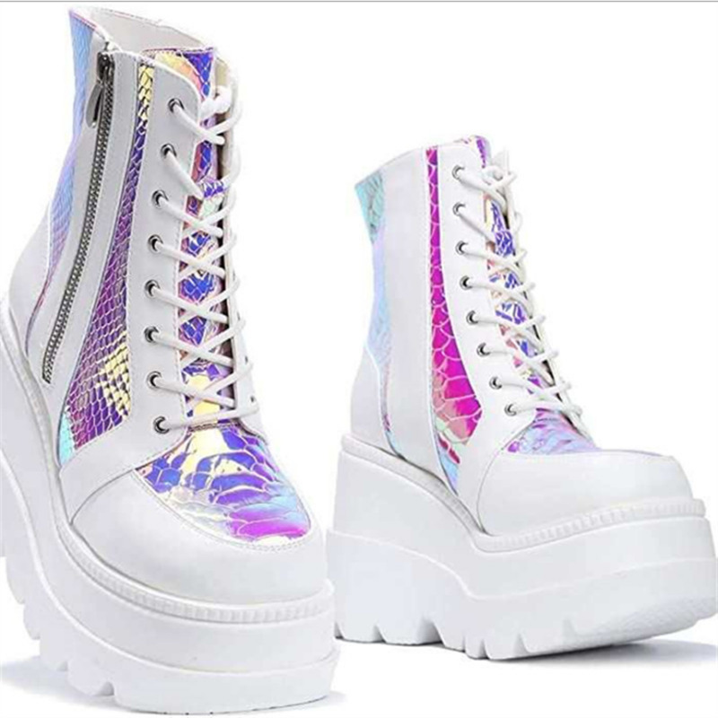Sepatu Bot Wanita Blok Warna S - Pump Heel Block ulasan dan harga