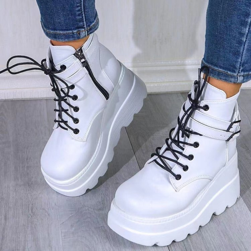 Sepatu Bot Wanita Blok Warna S - Pump Heel Block ulasan dan harga