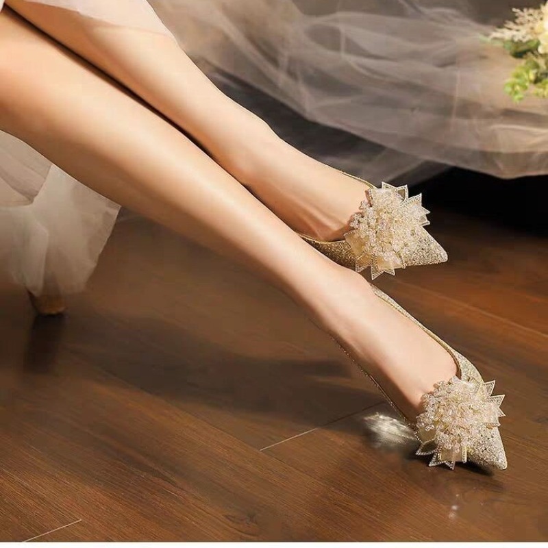 Sepatu Hak Blok Berhias Batu R - Pump Heel Block ulasan dan harga
