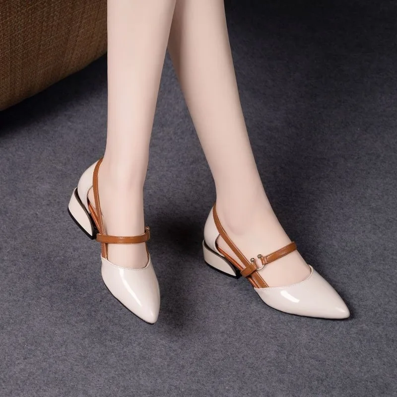 Sepatu Slingback Wanita Dua Wa - Pump Heel Block ulasan dan harga