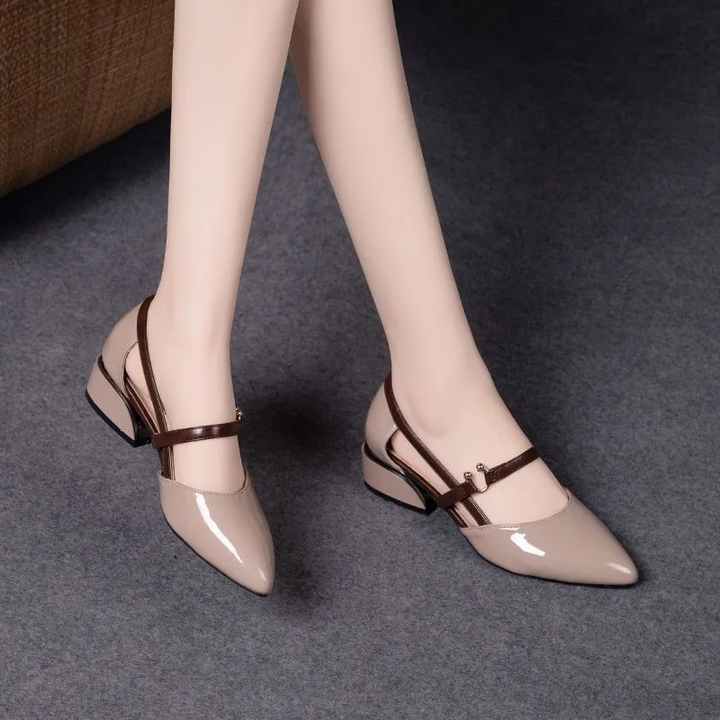 Sepatu Slingback Wanita Dua Wa - Pump Heel Block ulasan dan harga