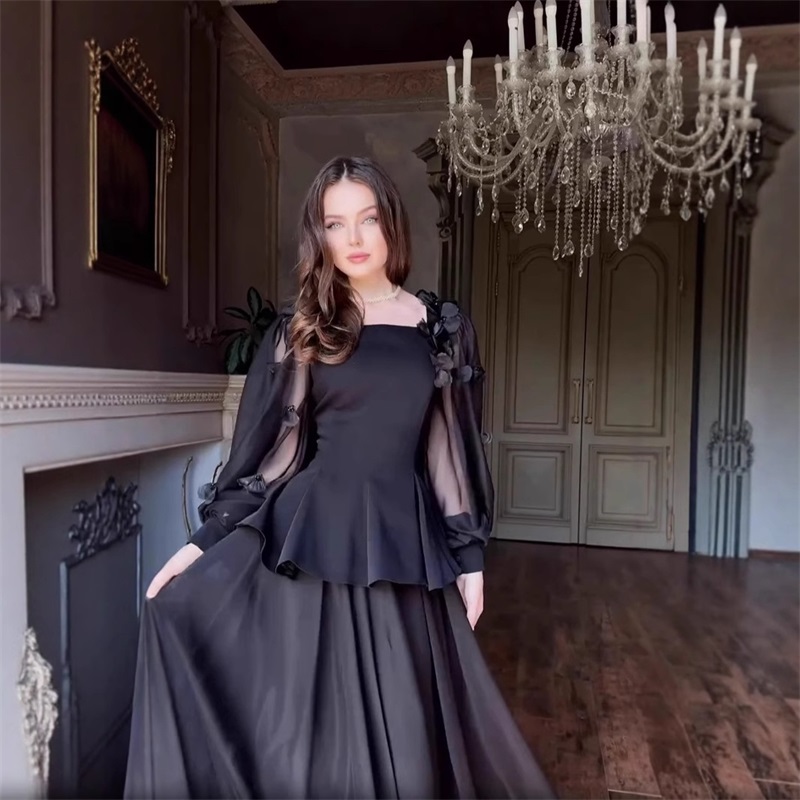 Setelan Rok Wanita Arab 2 Pcs  - Formal Wear Gowns For Women ulasan dan harga
